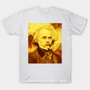 Nathaniel Hawthorne Golden Portrait | Nathaniel Hawthorne Artwork 10 T-Shirt